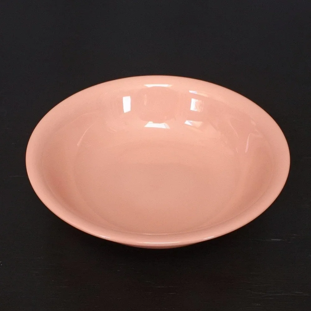 Rare Vintage Lenox Coral Pink Green Mark Porcelain Bowl Set of 2